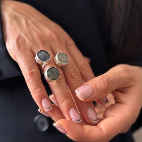 mode map Jewelry - New Silver Lunar Reflection Ring